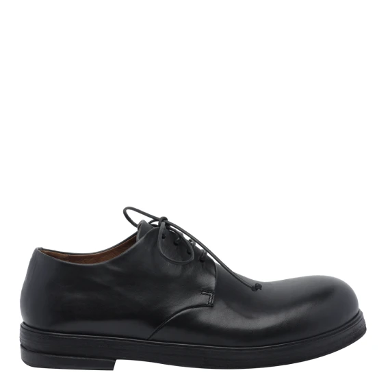 Black Zucca Zeppa Derby Flat Shoes Marsell