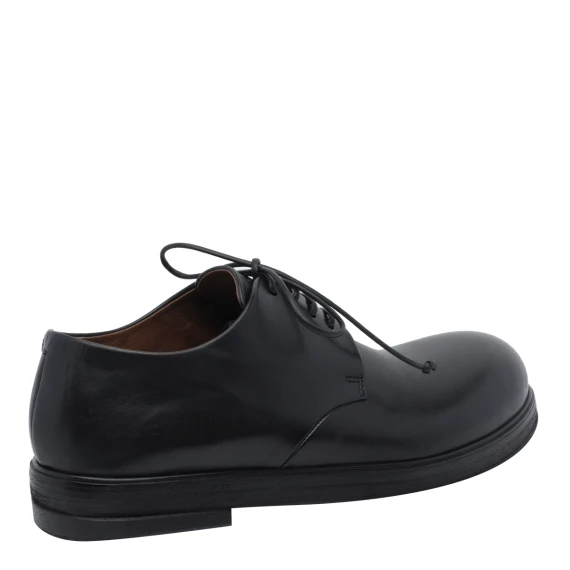 Black Zucca Zeppa Derby Flat Shoes Marsell