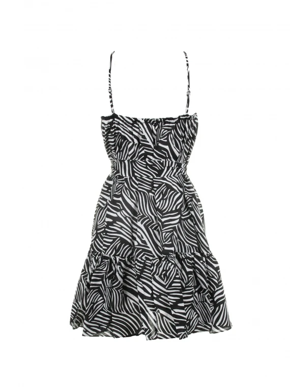 Halter neck mini dress