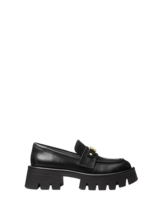 Loafer Mandy in pelle con plateau