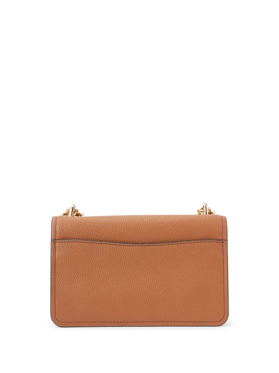 Claire Large Convertible Shoulder Bag in Pebbled Leather