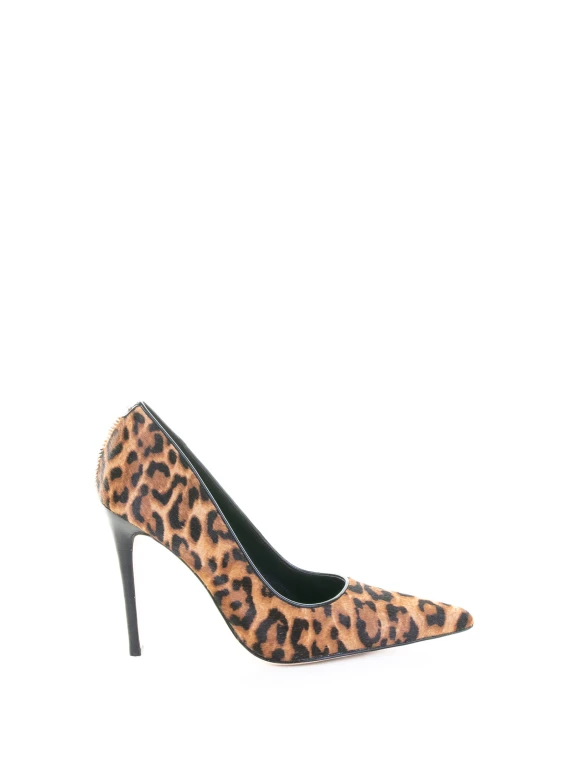Elyse Leopard Ponyskin Pumps