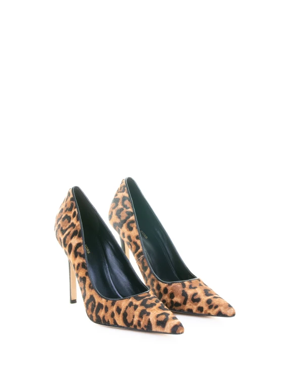 Elyse Leopard Ponyskin Pumps