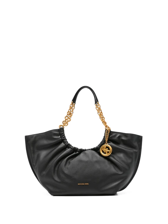 Borsa Tote Indie con Applicazione Nero