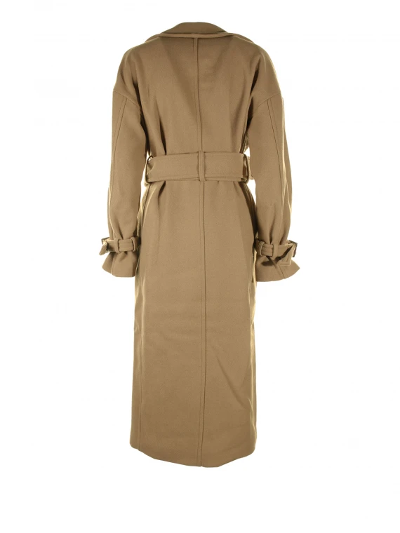 Wool blend trench coat