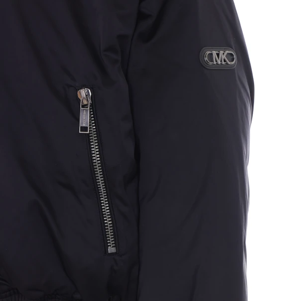 Black cropped bomber jacket Michael Michael Kors