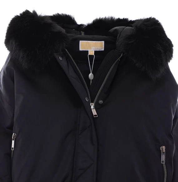 Black cropped bomber jacket Michael Michael Kors