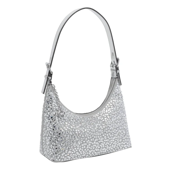 Silver rhinestones shoulder bag Michael Michael Kors