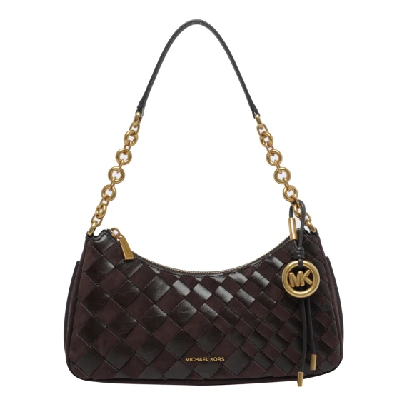 Borsa a spalla marrone scuro