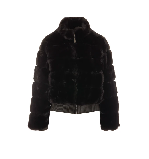 Short Faux Fur Bomber Coat Michael Michael Kors