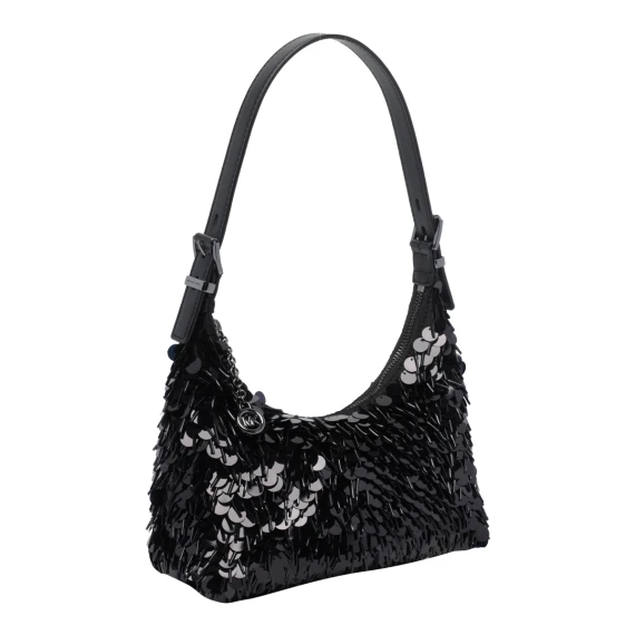 Black sequin pouch bag Michael Michael Kors