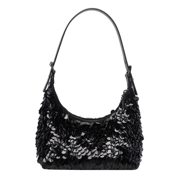 Black sequin pouch bag Michael Michael Kors