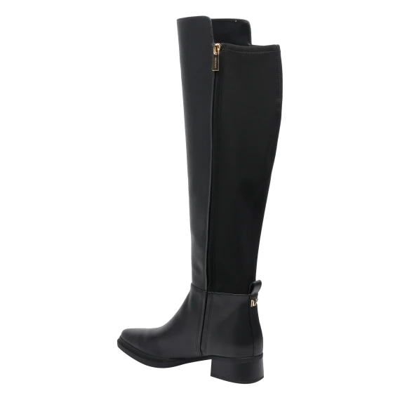 Stivali alti neri in pelle di vitello Michael Michael Kors