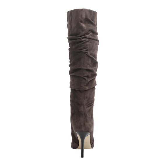 Brown suede high boots Michael Michael Kors