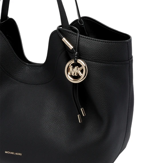 Black tote bag with gold-tone details Michael Michael Kors