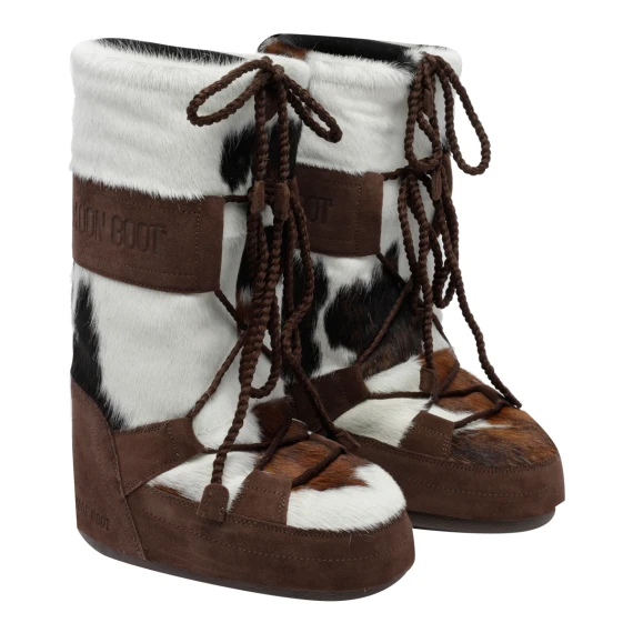 Stivali Icon Archive 1985 marroni e bianchi Moon Boot
