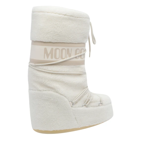 White suede and faux fur boots Moon Boot
