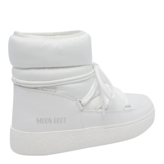 Stivaletti bianchi in tessuto Moon Boot