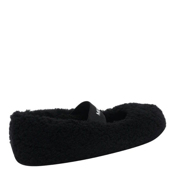 Mocassini bassi neri in shearling Moon Boot