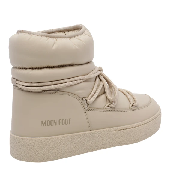 Light beige low lace-up ankle boots Moon Boot