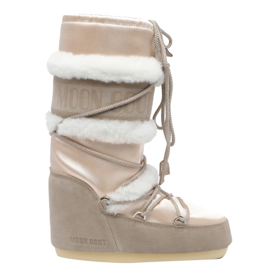 Pale Peach/Sand Icon Pearly Plus Boots Moon Boot