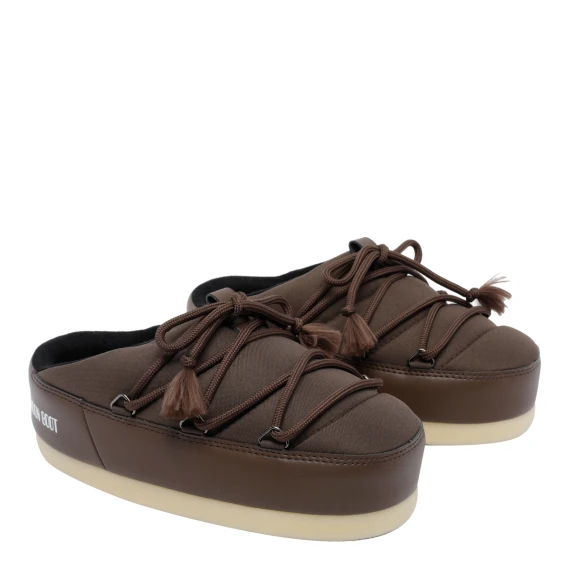 Dark brown nylon mules Moon Boot