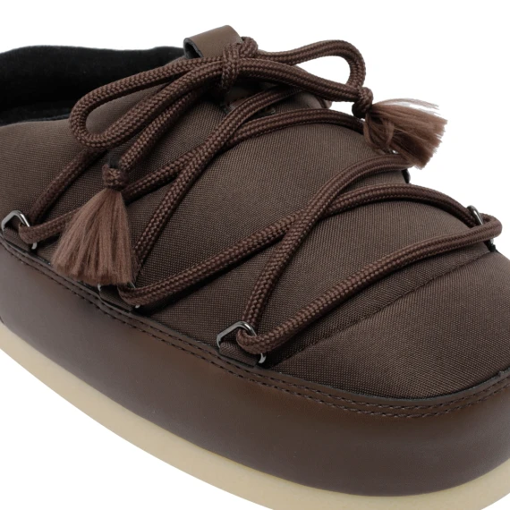 Dark brown nylon mules Moon Boot