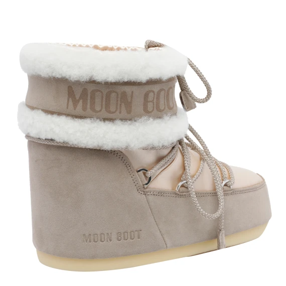 Pale peach Icon Low Pearly Plus booties Moon Boot