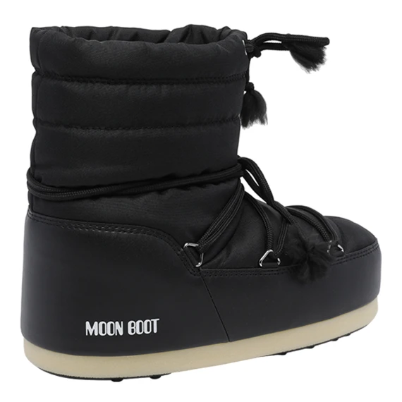 Stivaletti neri imbottiti alla caviglia Moon Boot