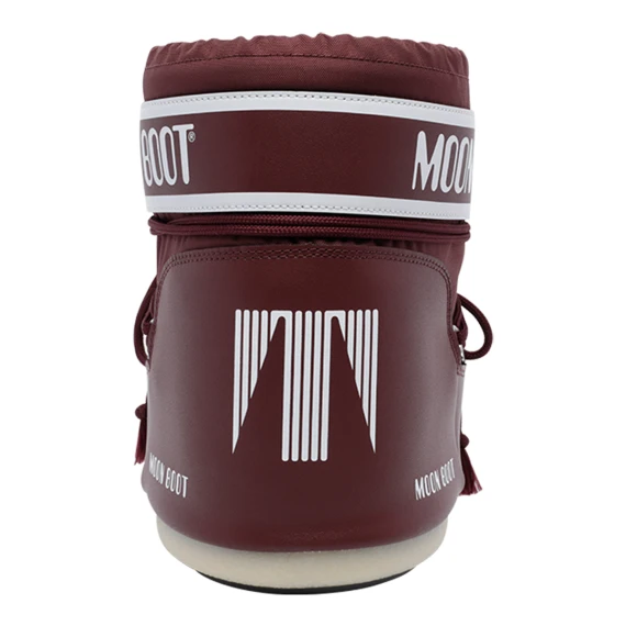 Stivaletti bassi stringati in nylon bordeaux Moon Boot
