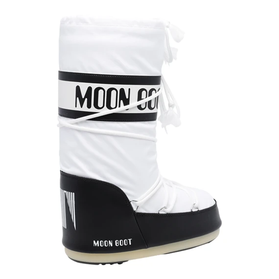 Doposci Icon Nylon bianchi e neri Moon Boot