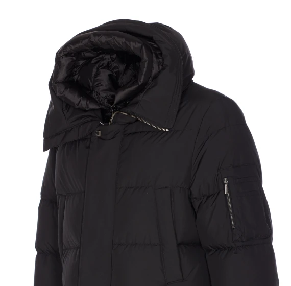 Davide black padded parka Moorer