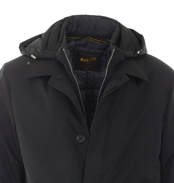Ralli black hooded jacket Moorer