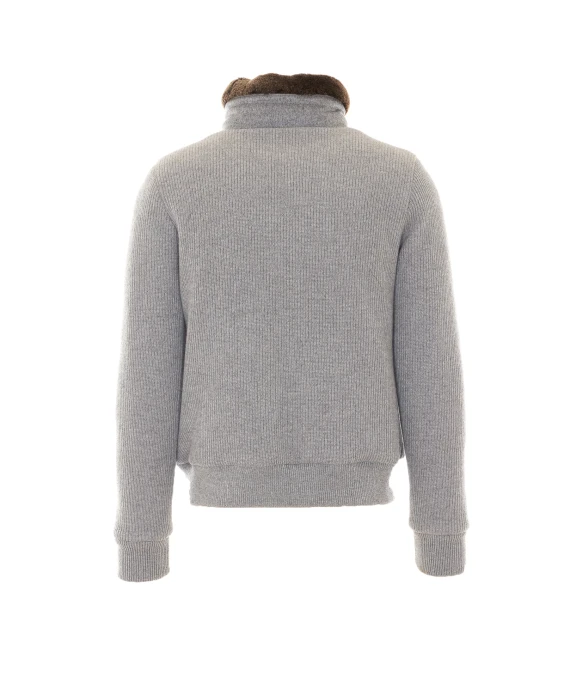Grey jacket in wool and cashmere Moorer