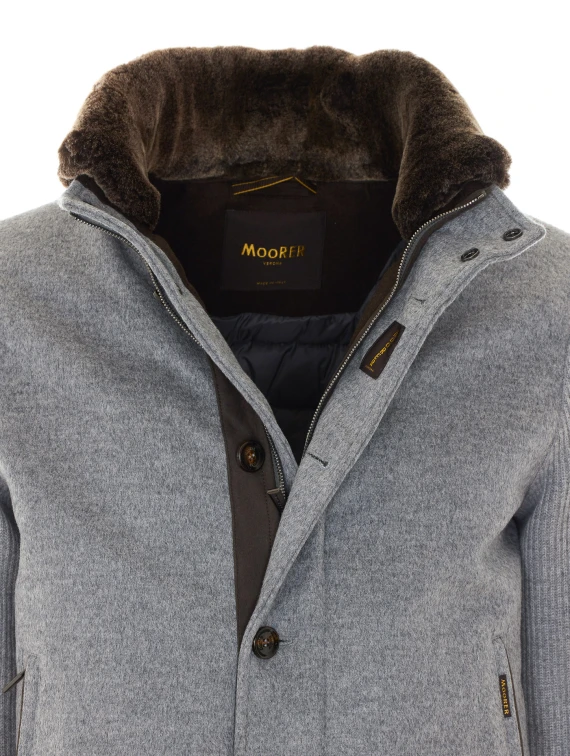 Grey jacket in wool and cashmere Moorer
