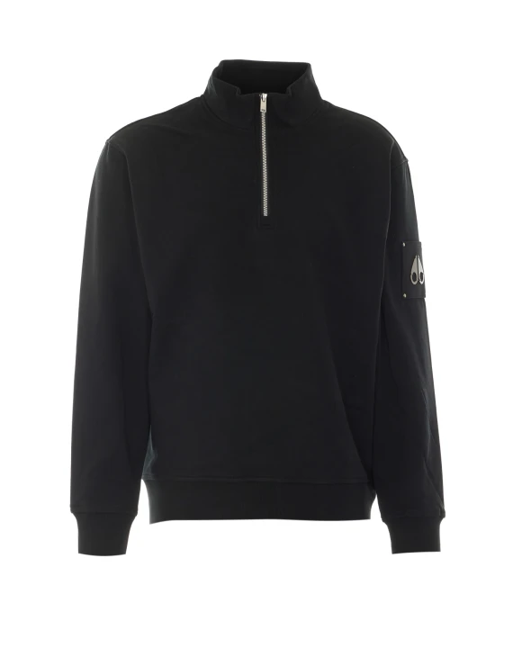 Felpa con cappuccio e zip Hartsfield nera MOOSE KNUCKLES