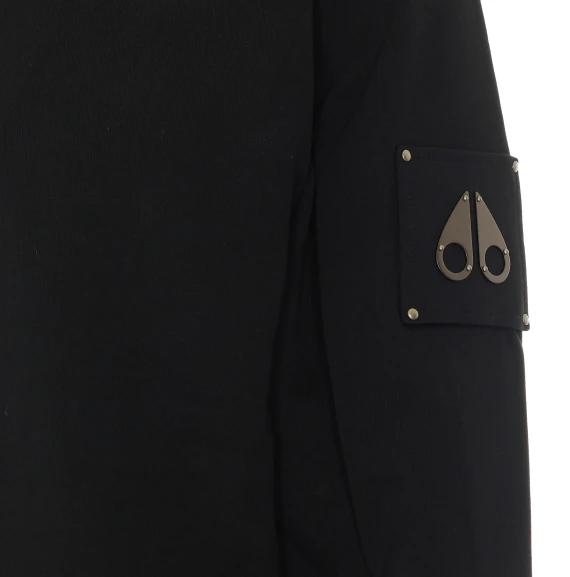 Felpa con cappuccio e zip Hartsfield nera MOOSE KNUCKLES