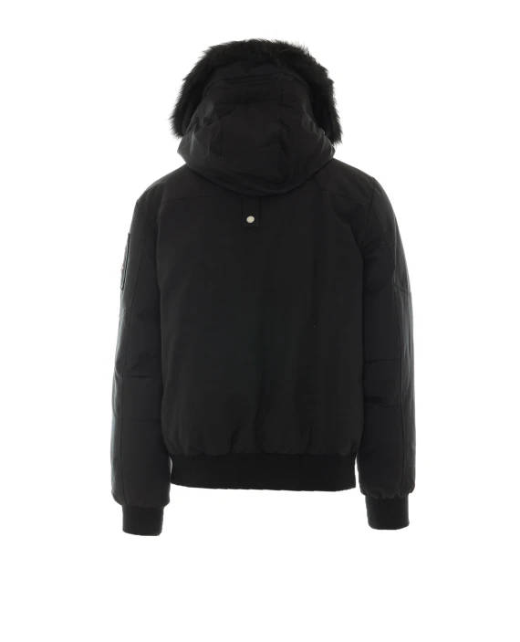 Black cotton and nylon bomber jacket MOOSE KNUCKLES