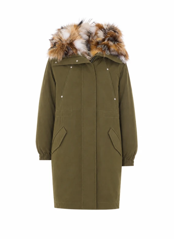 Olive green Pioneer Fur parka MOOSE KNUCKLES