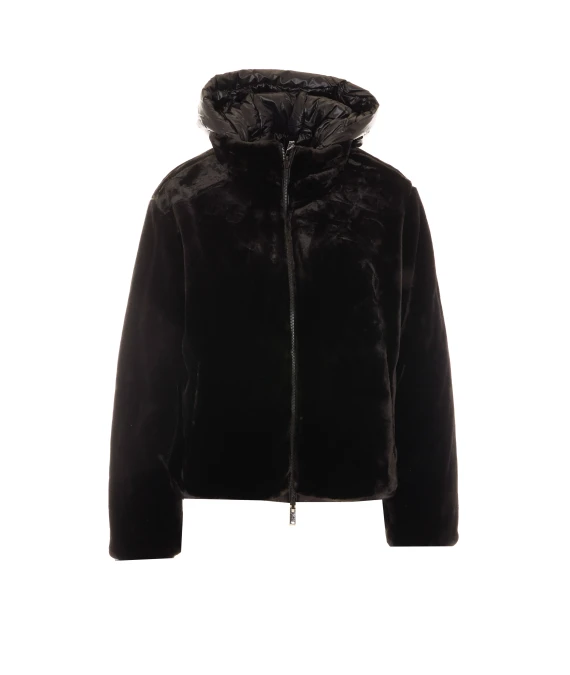 Black Queens Reversible Jacket with Frontal Zip Closure MOOSE KNUCKLES