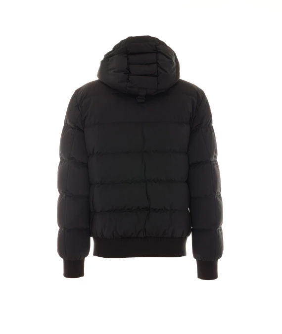 Black Soho Bomber with Frontal Zip Closure MOOSE KNUCKLES