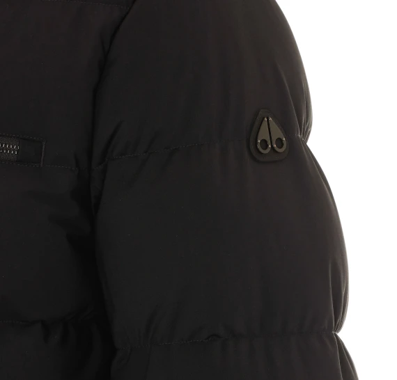 Black Soho Bomber with Frontal Zip Closure MOOSE KNUCKLES