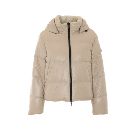 Queens Beige Reversible Puffer Jacket MOOSE KNUCKLES