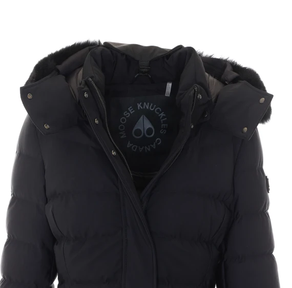 Black Watershade Down Parka Coat MOOSE KNUCKLES