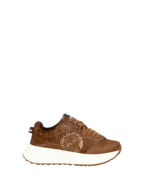 Brown glitter sneakers Carter Jogger NO NAME