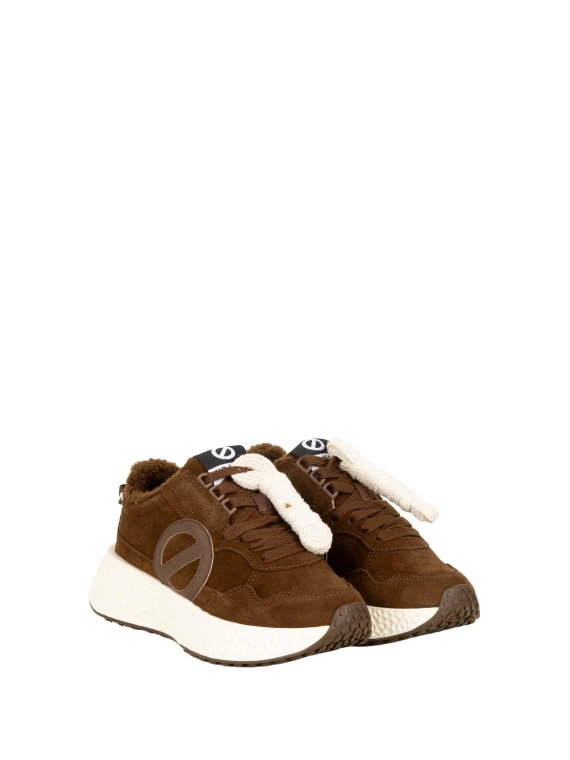 Carter Jogger brown suede low-top sneakers NO NAME