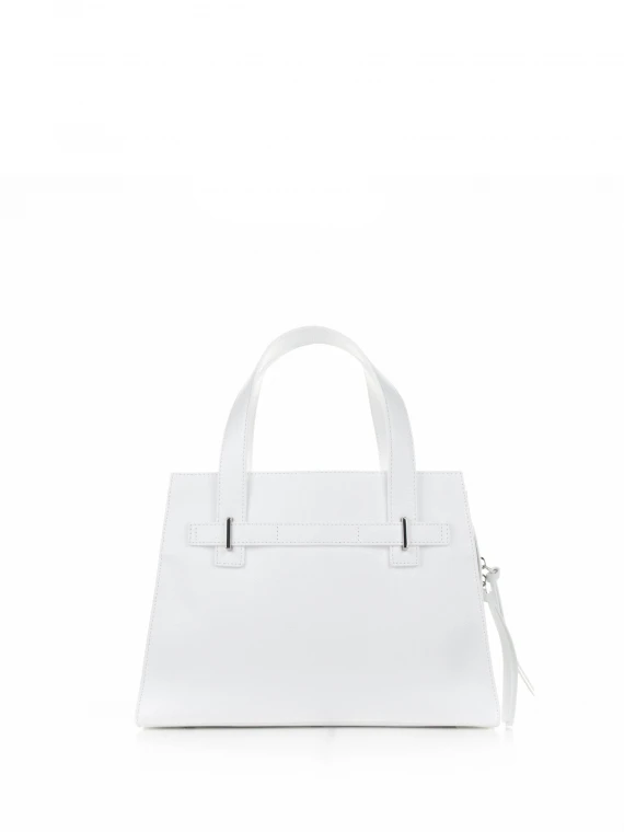 Posh Medium white handbag with shoulder strap