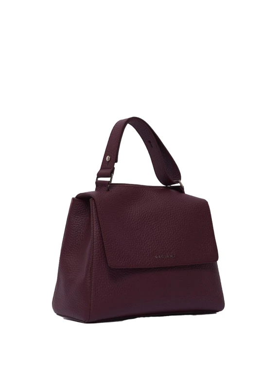 Borsa Sveva Soft Media chianti in pelle con tracolla