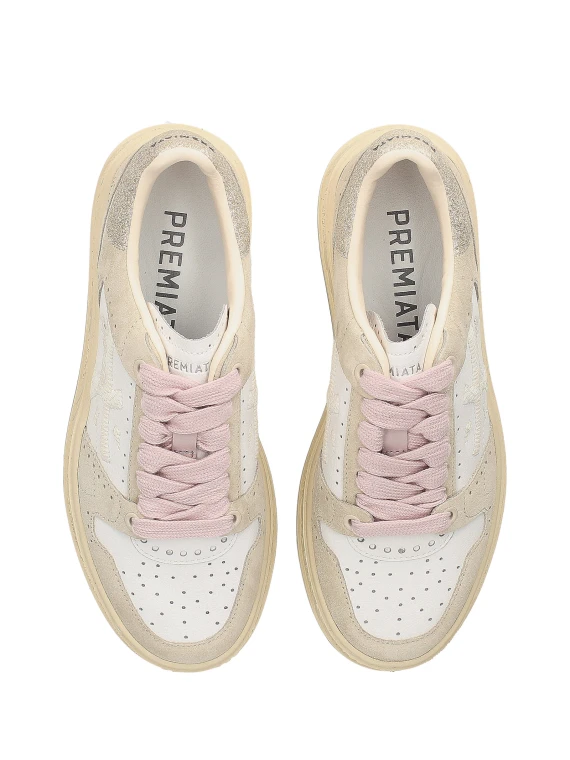 Sneaker Quinn 6951 bianco beige donna