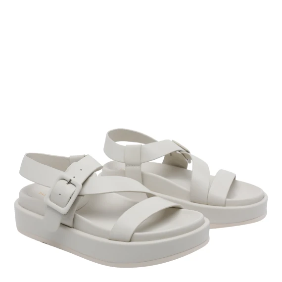 Sandali platform Salsa in pelle bianca Paloma Barcelò